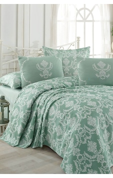 Enlora Home Baskılı Pike Takımı Çift Kişilik Pure Suyeşili Su Yeşili Enlora Home Baskılı Pike Takımı Çift Kişilik Pure Suyeşili Su Yeşili
