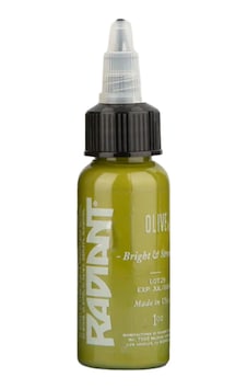 Olive Radiant Dövme Boyası 30ml Zeytin Yeşili Profesyonel Tattoo Ink