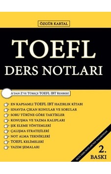 Toefl Ders Notları - Özgür Kartal - Sokak Kitapları Yayınları