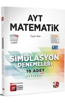2025 3d Yayınları Ayt Matematik Simülasyon Denemeleri Tamamı Video Çözümlü 10 Deneme 2025 3d Yayınları Ayt Matematik Simülasyon Denemeleri Tamamı Video Çözümlü 10 Deneme
