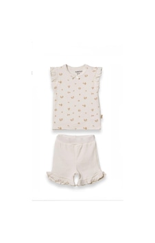 Babycosy Organic Wear Babycosy 2li Takım Şortlu Ekru Babycosy Organic Wear Babycosy 2li Takım Şortlu Ekru