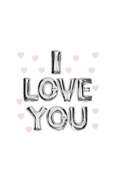 Mey İthalat I Love You Folyo Balon Gümüş Renk 35 Cm Çok Renkli Mey İthalat I Love You Folyo Balon Gümüş Renk 35 Cm Çok Renkli