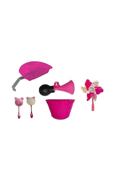 Bisiklet Dekoratif Set Queen Prenses 5 Parça Pembe Kahverengi Bisiklet Dekoratif Set Queen Prenses 5 Parça Pembe Kahverengi