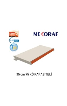 Mekoraf Market Rafı 35 Cm X 90 Cm Takım Beyaz Mekoraf Market Rafı 35 Cm X 90 Cm Takım Beyaz