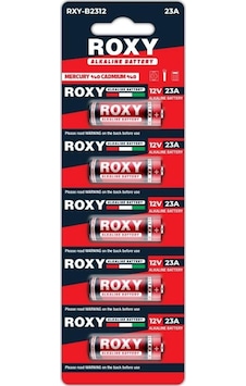 Roxy Rxy-b2312 12v 23a Kalın Seri Alkalin Pil - 5'li Paket Roxy Rxy-b2312 12v 23a Kalın Seri Alkalin Pil - 5'li Paket