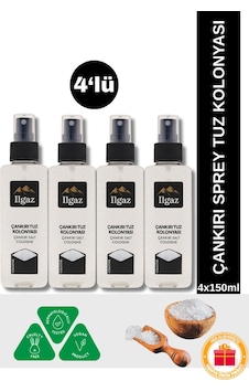 Çankırı Tuz Kolonyası 4'lü Sprey Set Ferahlatıcı Ve Otantik Koku Deneyimi - 4x150 Ml Çankırı Tuz Kolonyası 4'lü Sprey Set Ferahlatıcı Ve Otantik Koku Deneyimi - 4x150 Ml