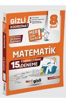 Gizli Yayınları 2026 8. Sınıf Lgs Matematik 15 Li Deneme - Meb Gibi Sordu Gizli Yayınları 2026 8. Sınıf Lgs Matematik 15 Li Deneme - Meb Gibi Sordu