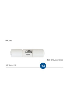 Su Arıtma Cihazı 450 Cc Atık Kısıcı 1/4 Quick, Hk-2 Su Arıtma Cihazı 450 Cc Atık Kısıcı 1/4 Quick, Hk-2