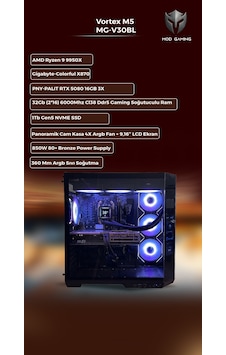 Mod Gaming Vortex MG-V30BL R9-9950X 32 GB 1 TB SSD RTX5080 Masaüstü Oyuncu Bilgisayarı Mod Gaming Vortex MG-V30BL R9-9950X 32 GB 1 TB SSD RTX5080 Masaüstü Oyuncu Bilgisayarı