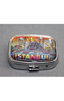 İstanbul Temalı İlaç Kutusu Anahtarlık İstanbul Temalı İlaç Kutusu Anahtarlık