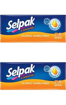 Selpak Losyonlu Mendil 10'Lu Paket 2'Li Selpak Losyonlu Mendil 10'Lu Paket 2'Li