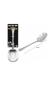 Metal Servis Kaşığı - 25 Cm - Krom Renk Çok Renkli Metal Servis Kaşığı - 25 Cm - Krom Renk Çok Renkli