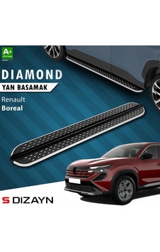 S-dizayn Renault Boreal Diamond Krom Yan Basamak 183 Cm 2025 Üzeri A+ Kalite