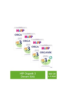 Hipp 3 Organik Devam Sütü 500 G x 4 Adet Hipp 3 Organik Devam Sütü 500 G x 4 Adet