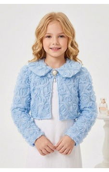 Mnk Baby & Kids Luvia Lase Detay Kız Çocuk Bolero M00812 Mavi Mnk Baby & Kids Luvia Lase Detay Kız Çocuk Bolero M00812 Mavi