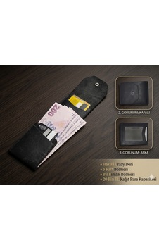 Aldorya %100 Hakiki Crazy Deri Minimalist Akıllı Cüzdan Fonksiyonel Ve Şık Tasarım Unisex Siyah Aldorya %100 Hakiki Crazy Deri Minimalist Akıllı Cüzdan Fonksiyonel Ve Şık Tasarım Unisex Siyah