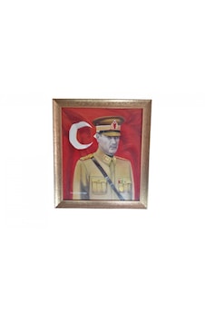 Atatürk El Yapımı Yağlı Boya Tablosu Atatürk El Yapımı Yağlı Boya Tablosu