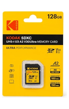 Kodak 128gb Sdxc Uhs-ı U3 A2 V30ultra Sd Kart