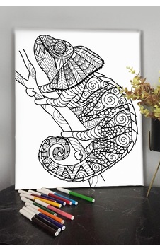 Bukalemun 40x30cm Çocuklar Için Özel Boyanabilir Tablo Mandala Tablo Kalem Hediyesi Yoktur. Bukalemun 40x30cm Çocuklar Için Özel Boyanabilir Tablo Mandala Tablo Kalem Hediyesi Yoktur.