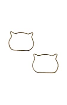 Kedi Şeklinde Metal Çanta Sapı Gold Kedi Şeklinde Metal Çanta Sapı Gold