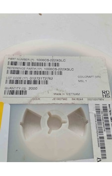 1008cs222xglc 2.2uh 1008 Coılcraft Smd Bobin 36 Adet 1008cs222xglc 2.2uh 1008 Coılcraft Smd Bobin 36 Adet