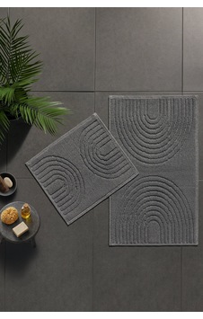 Bohemio 2'li Banyo Paspası Gri Bohemio 2'li Banyo Paspası Gri