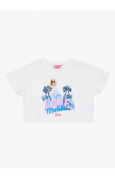 Barbie Ekru Pamuk Karışımlı T-shirt Brb6sg-tst6426 Barbie Ekru Pamuk Karışımlı T-shirt Brb6sg-tst6426