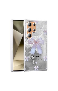Galaxy Uyumlu S25 Ultra Kılıf Desenli Zore Mep Kapak İncili Fiyonk Galaxy Uyumlu S25 Ultra Kılıf Desenli Zore Mep Kapak İncili Fiyonk