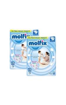 Molfix Bebek Bezi 5 Numara Junior Ultra Fırsat Paketi 2 x 78 Adet 2'li