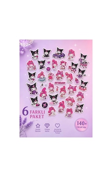 Kuromi -my Melodi Karakterli Sticker Çıkartma Seti - 6 Farklı Model Diğer Kuromi -my Melodi Karakterli Sticker Çıkartma Seti - 6 Farklı Model Diğer