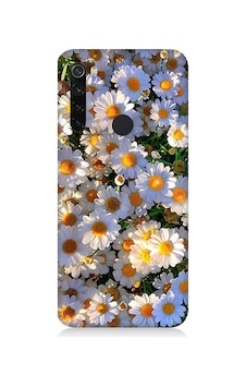 Xiaomi Redmi Note 8 Uyumlu Silikon Kılıf Beyaz Papatyalar Xiaomi Redmi Note 8 Uyumlu Silikon Kılıf Beyaz Papatyalar