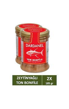 Zeytinyağlı Fileto Ton Balığı Cam Kavanoz 185 Gr X 2 Adet
