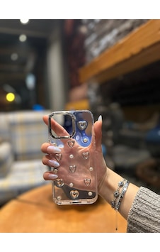 İphone 16 Pro Max Uyumlu Kalp Desenli Darbeye Karşı Dayanıklı Kılıf Plastıc Cover İphone 16 Pro Max Uyumlu Kalp Desenli Darbeye Karşı Dayanıklı Kılıf Plastıc Cover