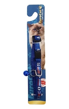 EuroCat Bayrak Desenli Çıngıraklı Kedi Boyun Tasması Mavi EuroCat Bayrak Desenli Çıngıraklı Kedi Boyun Tasması Mavi