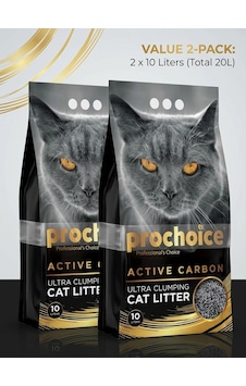 Prochoice Ultra Clumping Aktif Karbonlu Bentonit Kedi Kumu 2'li Avantaj Paketi 2x10 L 20 L Kok
