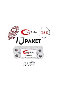 Klas Rulo Yazar Kasa&pos Rulosu 56mmx14metre 10 Paket 100 Adet Klas Rulo Yazar Kasa&pos Rulosu 56mmx14metre 10 Paket 100 Adet