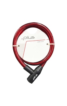 Plus 12x800 MM Anahtarlı Bisiklet Kilidi Kırmızı Plus 12x800 MM Anahtarlı Bisiklet Kilidi Kırmızı