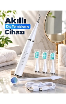Şarjlı Akıllı Diş Temizleme Cihazı 5 Farklı Temizleme Modlu Hassas Bakım Cihazı Şarjlı Akıllı Diş Temizleme Cihazı 5 Farklı Temizleme Modlu Hassas Bakım Cihazı