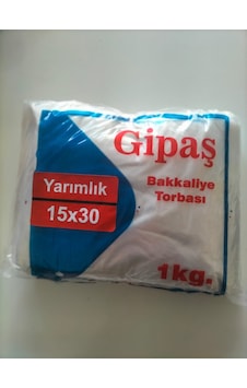 Gipaş Kalın Şeker & Bakliyat & Yumurta Poşeti 1 kg 15 x 30 CM