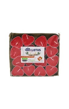 16pcs Kalpli - Kırmızı Tea Light Mum 5468 Çok Renkli 16pcs Kalpli - Kırmızı Tea Light Mum 5468 Çok Renkli