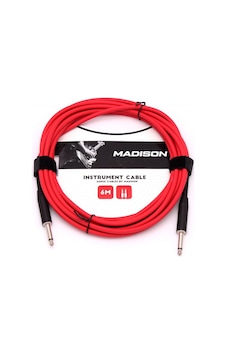 Madison Mıc002-6m-rd Gitar Kablosu 6m Kırmızı Yüksek Görünürl