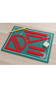 3d Baskı Geometri Cetvel Seti - İletki, Gönye Ve Ölçüm Araçları - Kırmızı Çok Renkli 3d Baskı Geometri Cetvel Seti - İletki, Gönye Ve Ölçüm Araçları - Kırmızı Çok Renkli