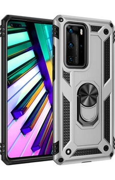 Huawei P40 Pro Kılıf Zore Vega Kapak Gri