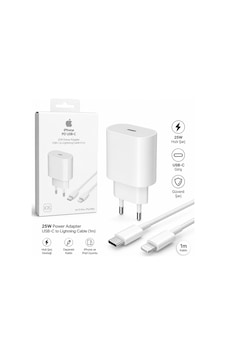 25w Pd Usb-c Hızlı Şarj Adaptörü + Usb-c To Lightning Kablo 1 Met