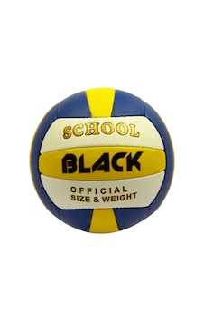 Black School BLK-017 El Dikişli Voleybol Topu Mavi Sarı Mavi - Sarı