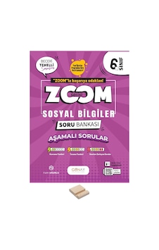 6. Sınıf Zoom Serisi Sosyal Bilgiler Soru Bankası + Telefon Standı 6. Sınıf Zoom Serisi Sosyal Bilgiler Soru Bankası + Telefon Standı