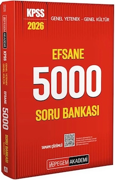 Pegem 2026 Kpss Genel Yetenek Genel Kültür Efsane 5000 Soru Banka Pegem 2026 Kpss Genel Yetenek Genel Kültür Efsane 5000 Soru Banka