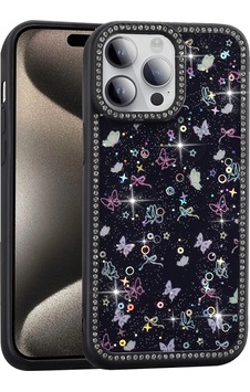 Apple Uyumlu iPhone 14 Pro Max Kılıf Taşlı Ve Simli Tasarım Zore Azra Kapak Apple Uyumlu iPhone 14 Pro Max Kılıf Taşlı Ve Simli Tasarım Zore Azra Kapak