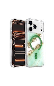 Onegif Apple İphone 17 Pro Max/18 Pro Max Lotus Simli Magsafe Kapak - Yeşil Düz Renkli Onegif Apple İphone 17 Pro Max/18 Pro Max Lotus Simli Magsafe Kapak - Yeşil Düz Renkli