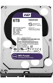 Western Dıgıtal Purple Wd60purz/wd62purz 6 Tb Sata 6gb/s 7/24 Güvenlik Harddısk